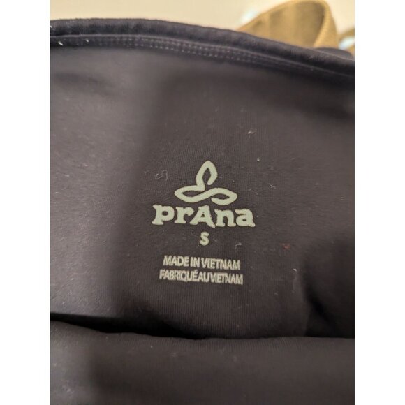 Prana Black Leggings With Side Eyelet Detailing Small Yoga Activewear - Picture 2 of 5